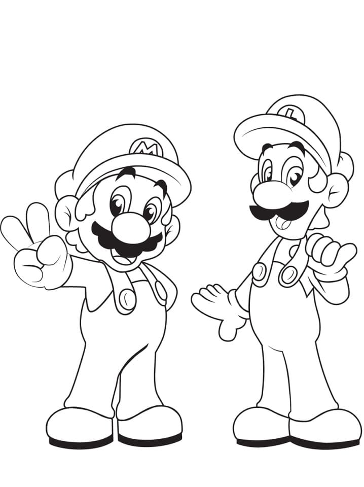 Luigi with Mario