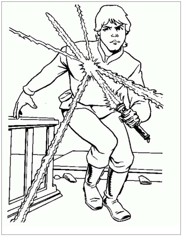 star wars coloring pages luke