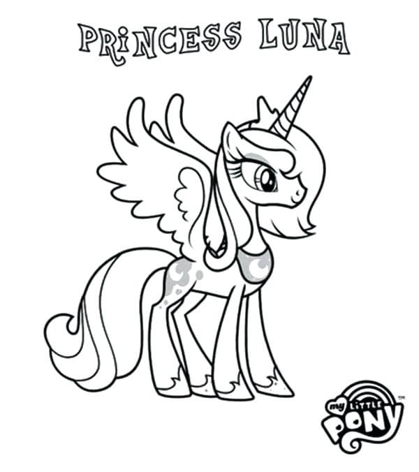 Với bộ sưu tập Princess Luna Coloring Pages, con bạn sẽ có thể hòa mình vào thế giới phép thuật và trở thành một nghệ sĩ tài ba. Hình ảnh của công chúa Luna với đôi cánh trắng tinh khiết đang chờ đón sự khám phá của các fan nữ.