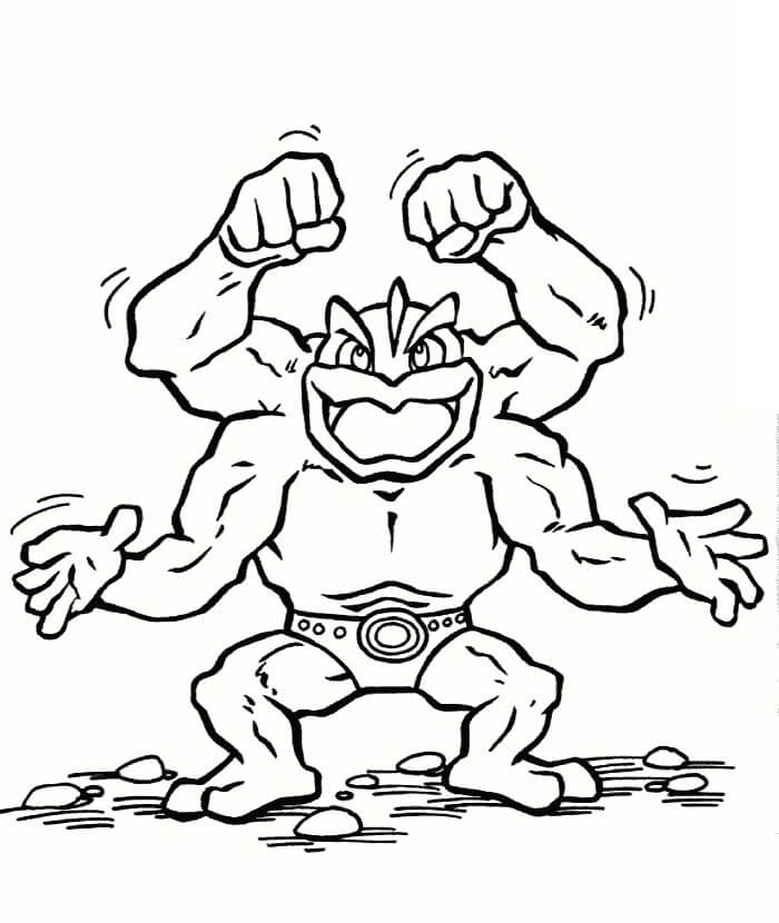 Machamp 4 Coloring Page - Free Printable Coloring Pages for Kids