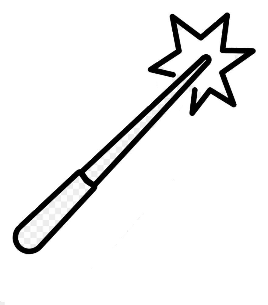 Magic Wand Coloring Pages Free Printable Coloring Pages For Kids