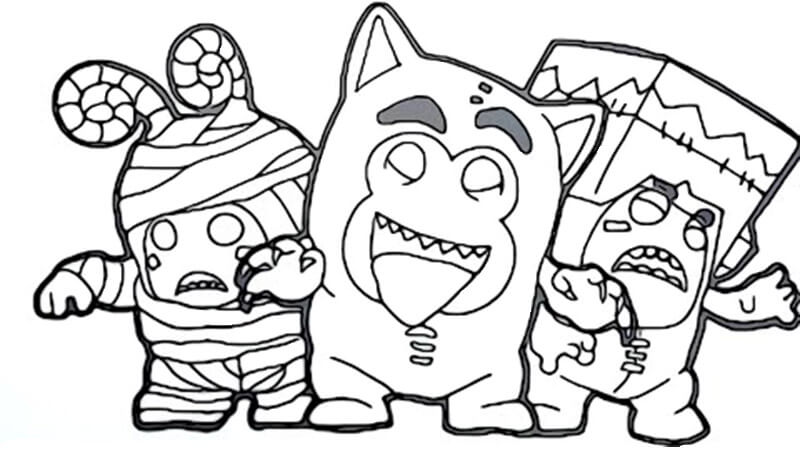 Oddbods Coloring Pages - Free Printable Coloring Pages for Kids
