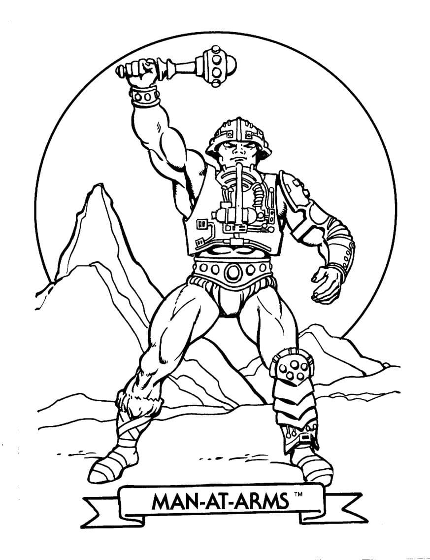 Man-At-Arms from He-Man Coloring Page - Free Printable Coloring Pages...