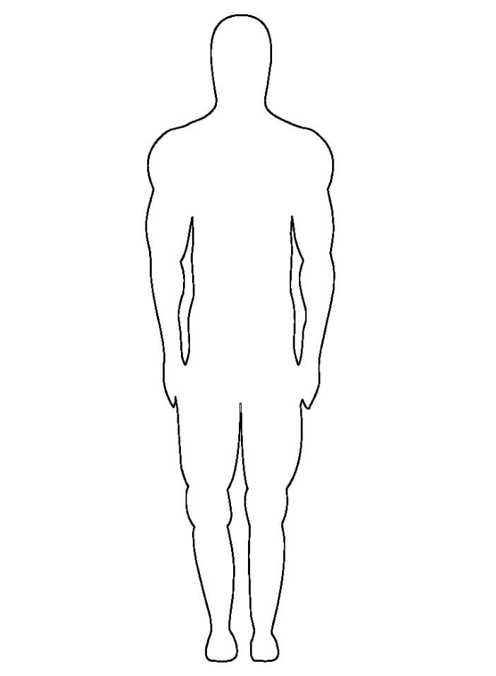 Man Person Outline Coloring Page Free Printable Coloring Pages For Kids