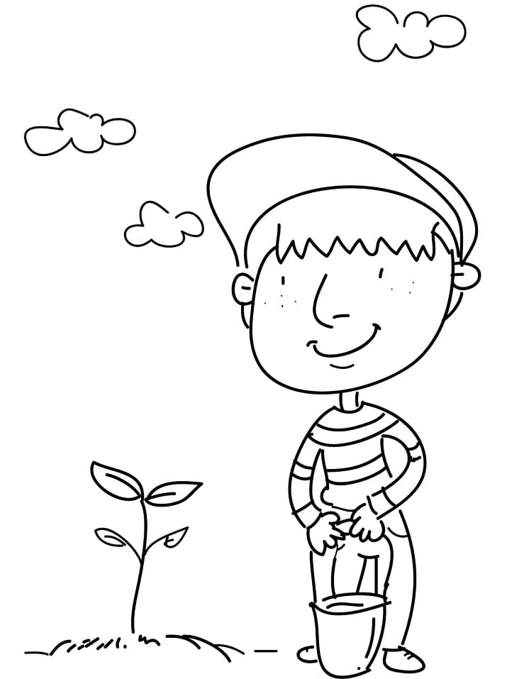 Take Care of Our Eath Coloring Page - Free Printable Coloring Pages for