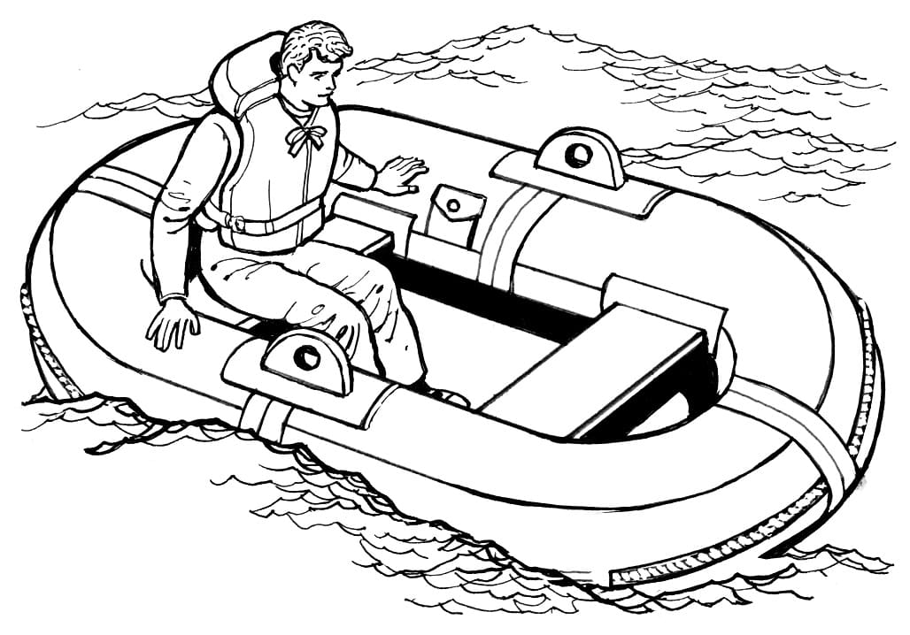 Man on a Life Raft