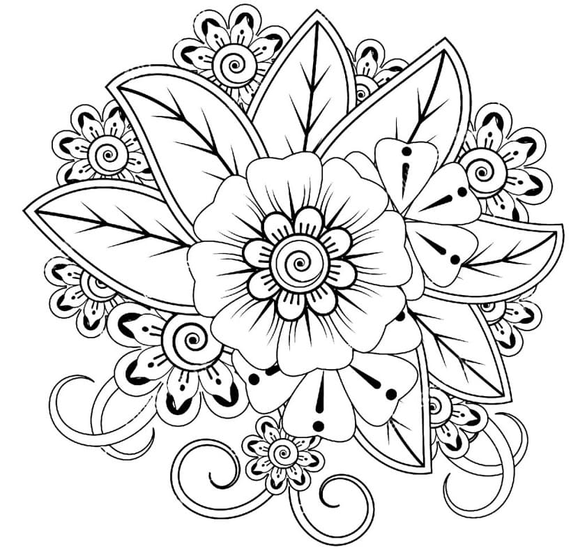 Mandala Flower Free Printable Coloring Page - Free Printable Coloring ...
