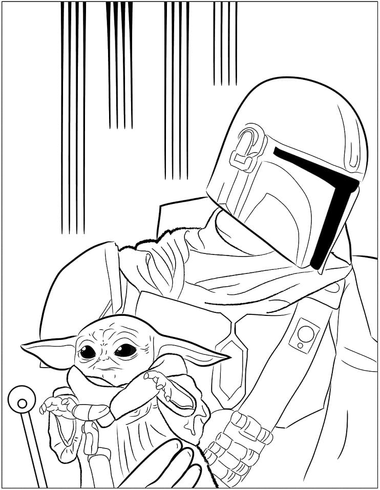 Mandalorian and Baby Yoda