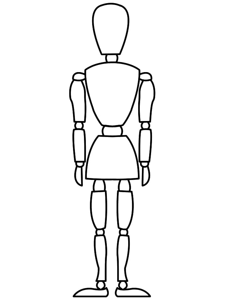 Mannequin Coloring Pages - Free Printable Coloring Pages for Kids