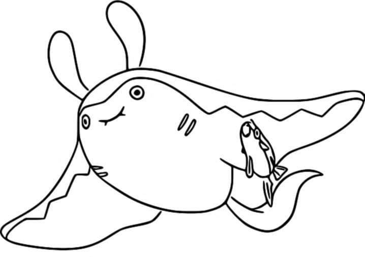 mantyke coloring page template pokemon