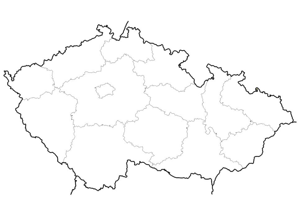 Map of Czech Republic 1