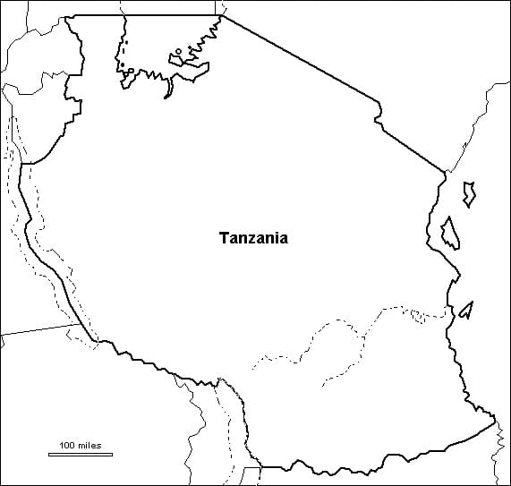 Tanzania Flag And Map Coloring Page Free Printable Coloring Pages For