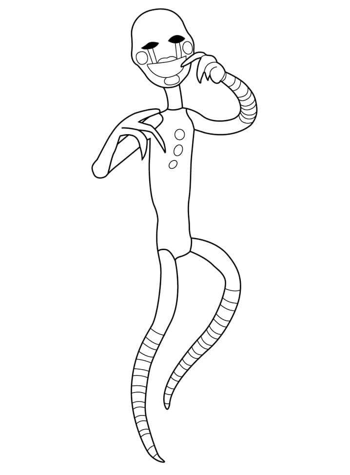 Marionette Fnaf Coloring Page Free Printable Coloring Pages For Kids