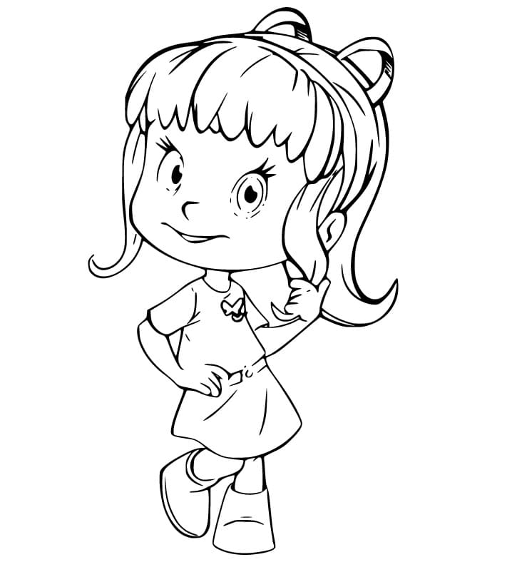 Cleo And Cuquin Characters Coloring Page Free Printable Coloring