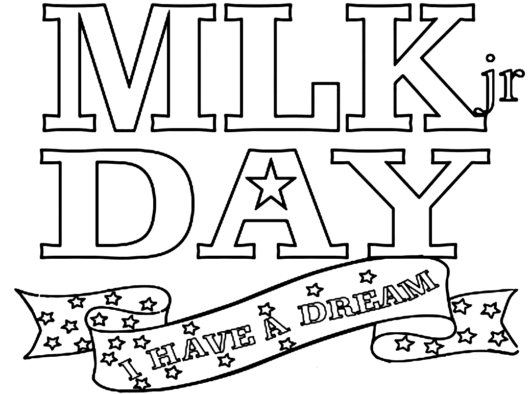 mlk day coloring pages