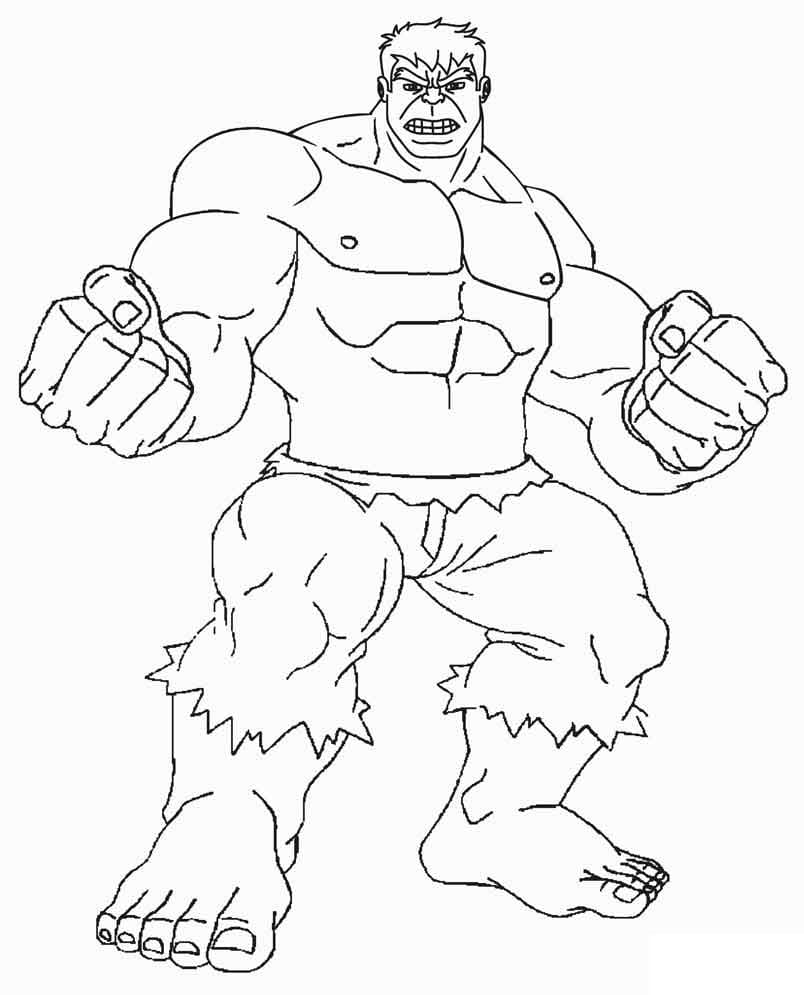 Marvel Hulk Coloring Page   Free Printable Coloring Pages for Kids