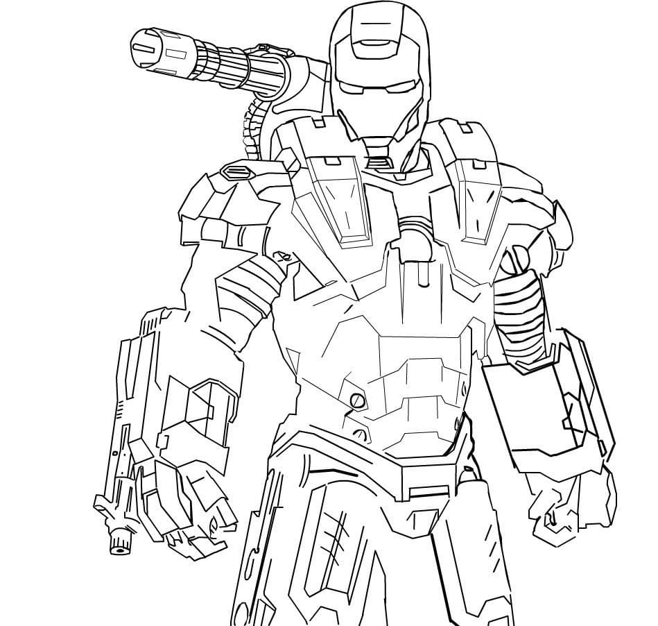 War Machine Coloring Pages Free Printable Coloring Pages For Kids