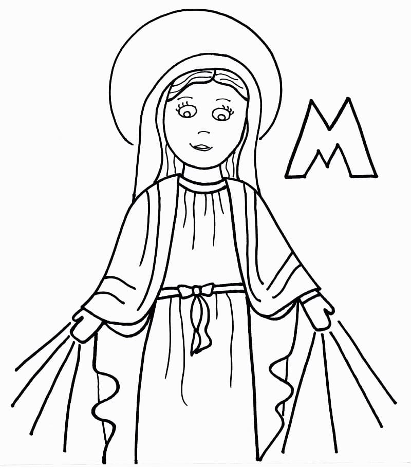 Virgin Mary And Baby Jesus Hand Drawn Pencil Illustration Stock  Illustration - Download Image Now - iStock