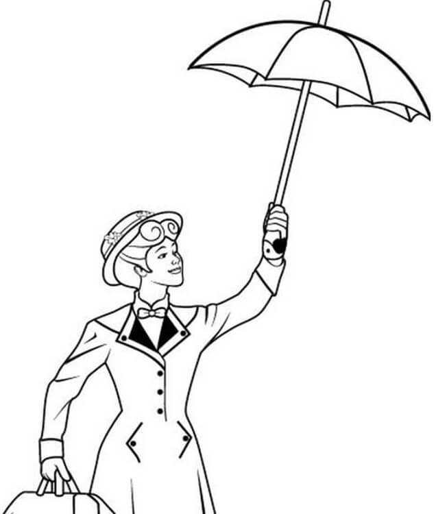Mary Poppins 10 Coloring Page Free Printable Coloring Pages For Kids