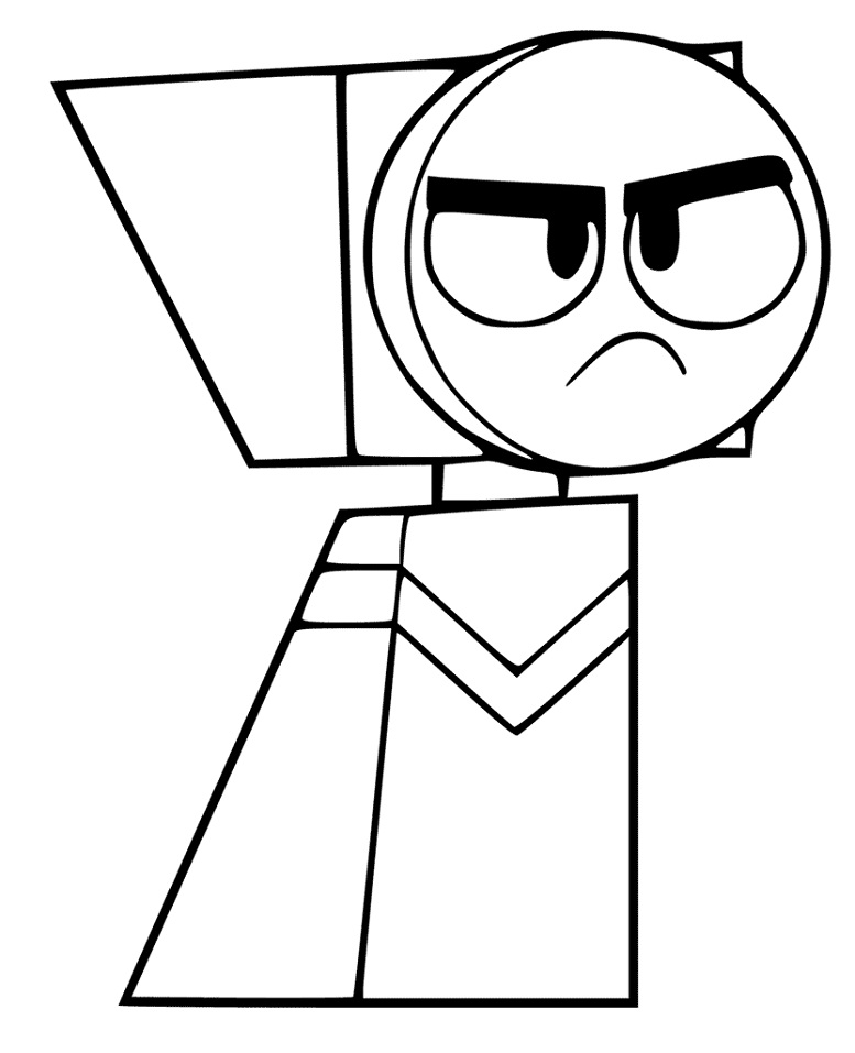 Master Frown in Unikitty Coloring Page - Free Printable Coloring Pages