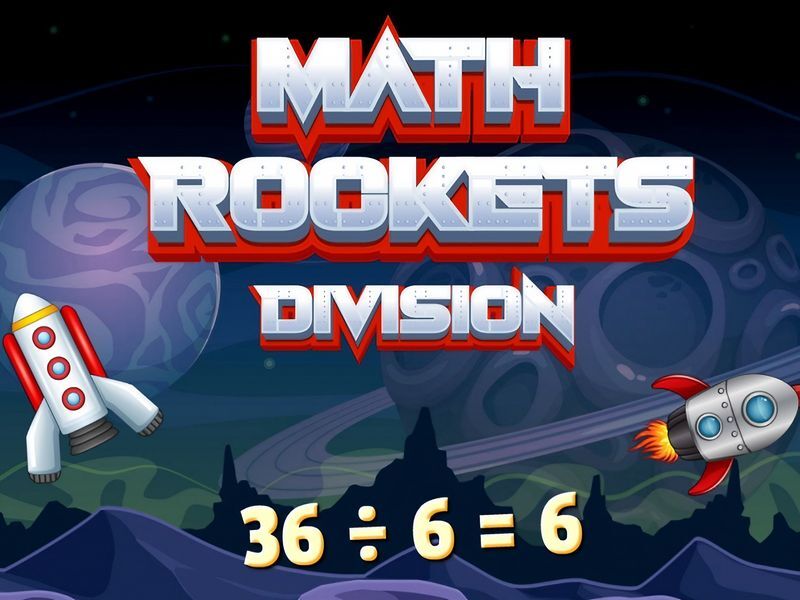 Math Rockets Division (Math Game for Kids)