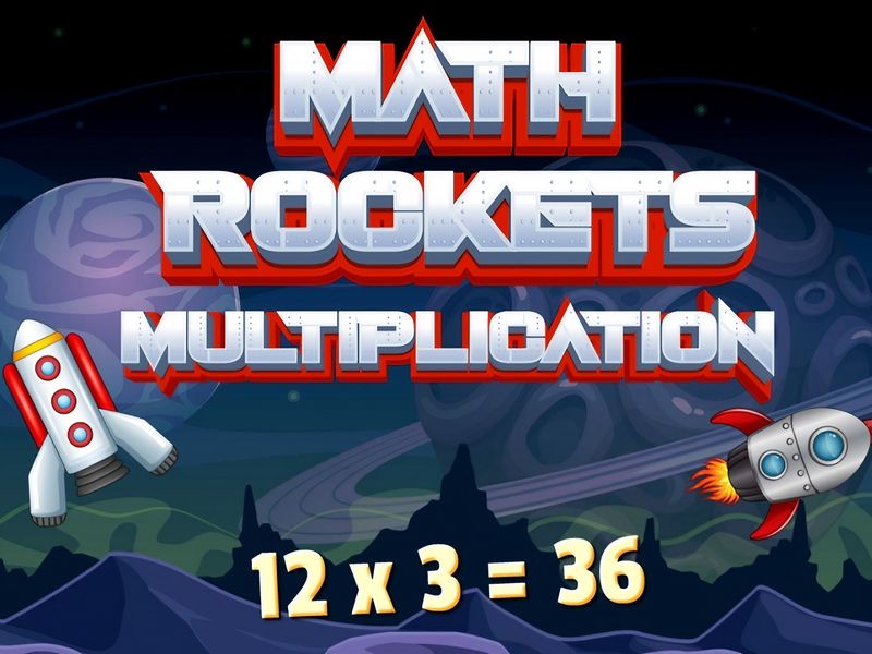 Math Rockets Multiplication - Math Game