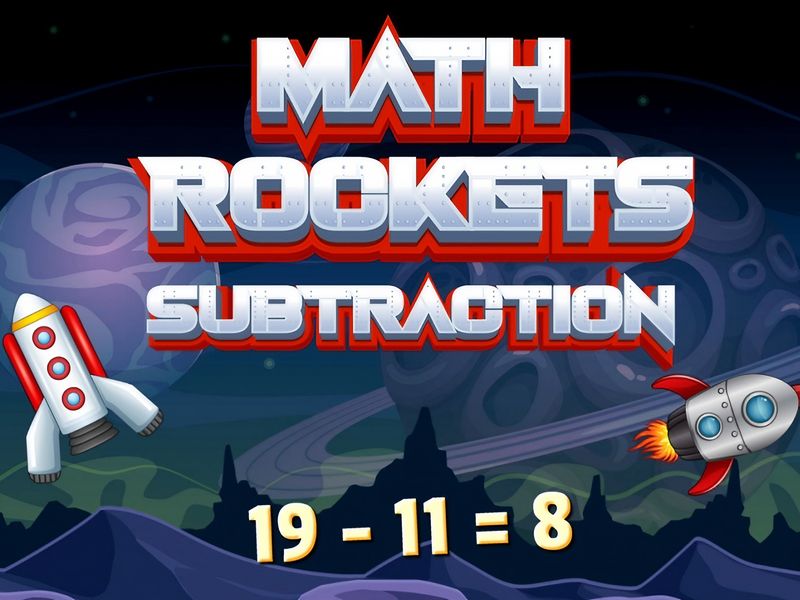 Math Rockets Subtraction - Math Game