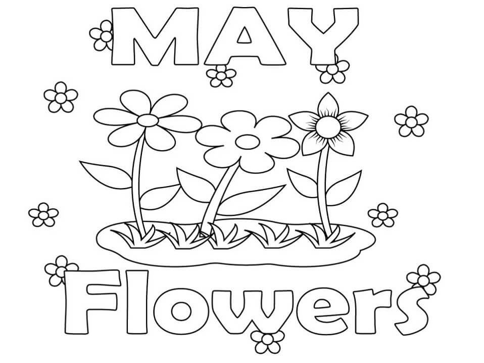 27+ fresh pics Month Of May Coloring Pages - May Coloring Page Made