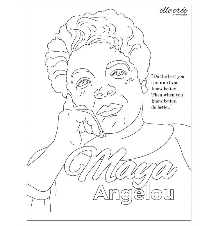 Maya Angelou to Color