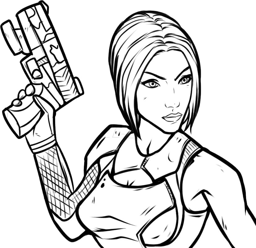 Borderlands Coloring Pages - Free Printable Coloring Pages for Kids