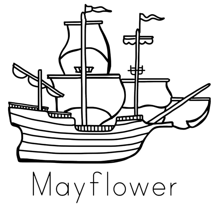 Mayflower Coloring Pages Printable