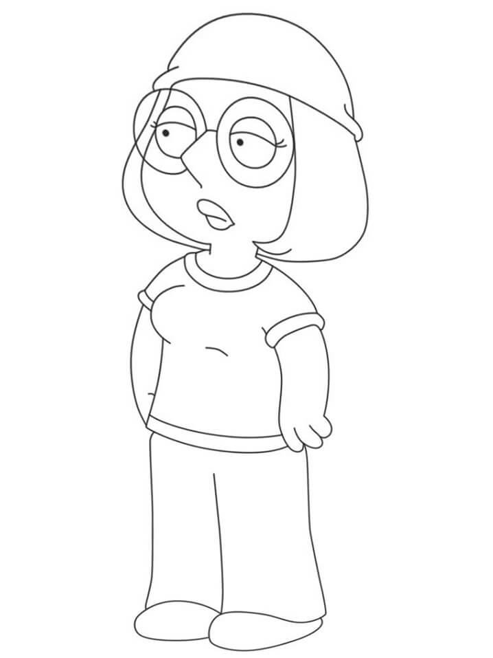 Meg Griffin Family Guy Coloring Page - Free Printable Coloring Pages