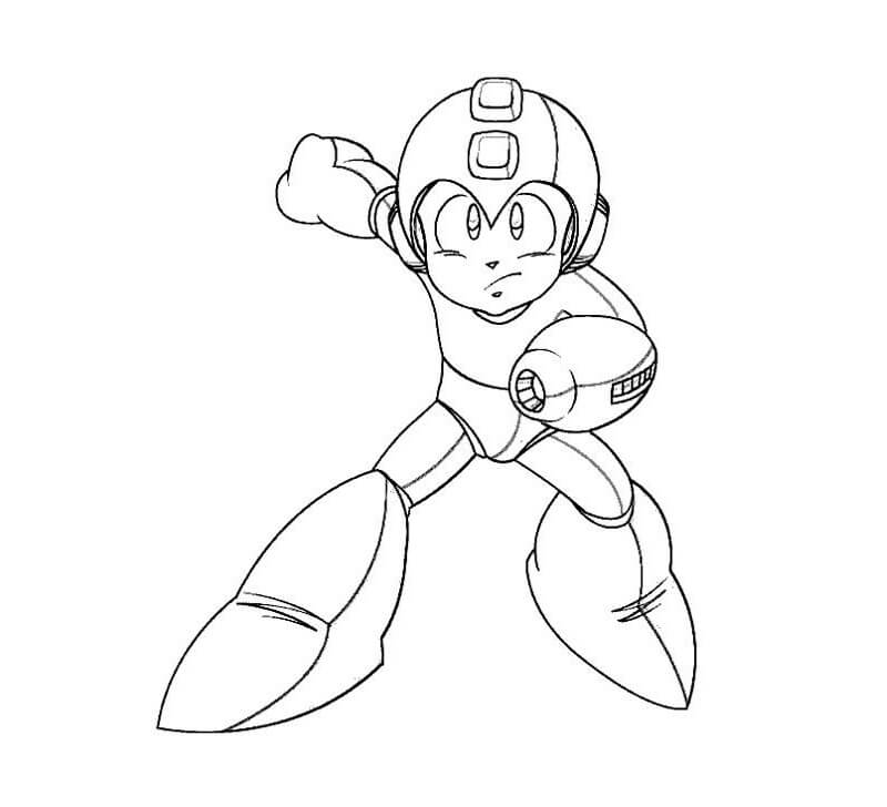 free rock man coloring pages