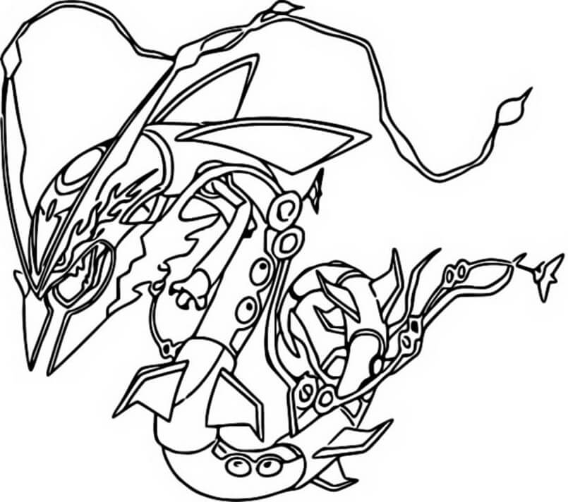 How to Draw Mega Rayquaza from Pokemon  Draw with Richie