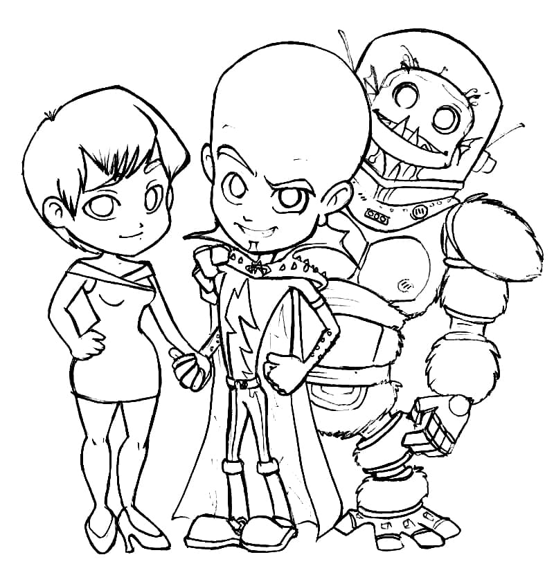Megamind 2 Coloring Pages