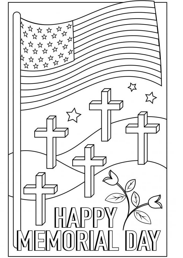 memorial day 4 coloring page free printable coloring pages for kids