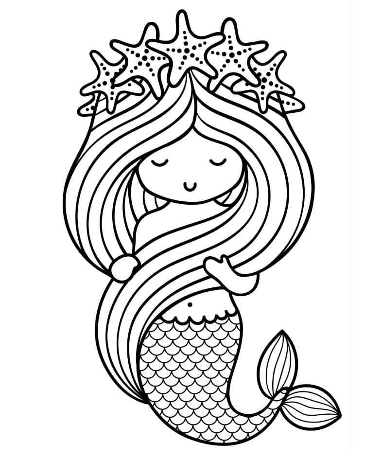 930  Coloring Pages Of Cute Mermaids Best