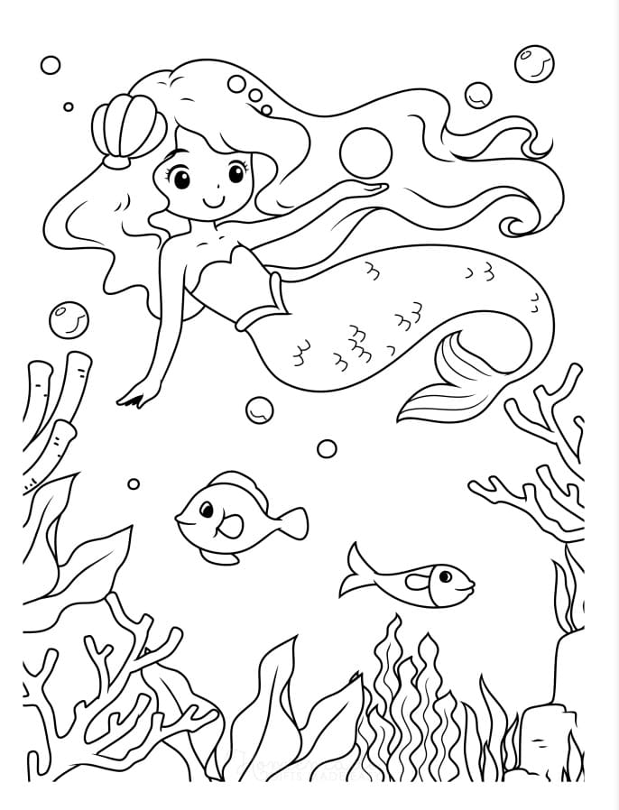 Mermaid and Fishes