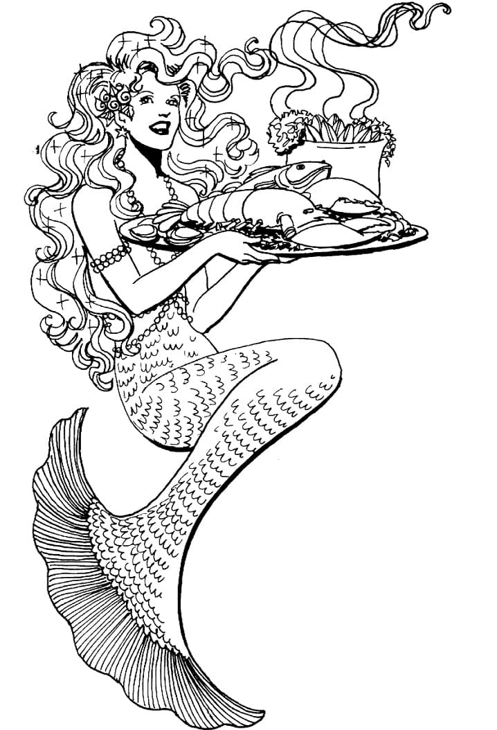 Mermaid and Foods