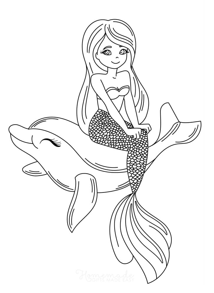 Mermaid with Dolphin