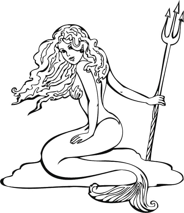 Mermaid with Pitchfork