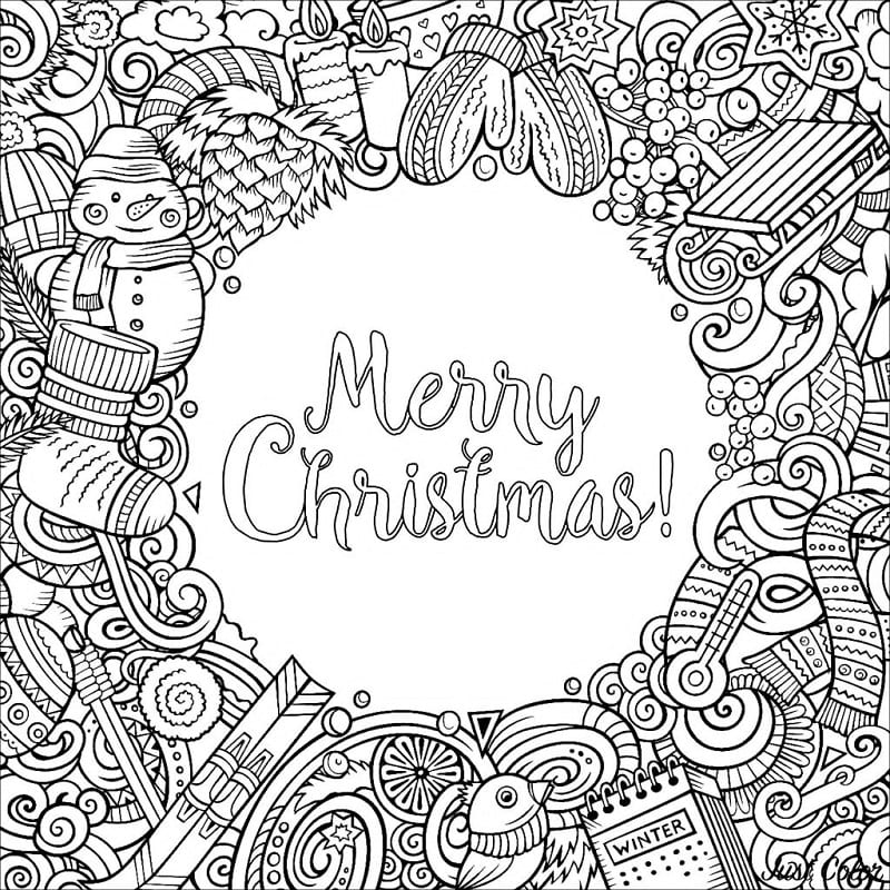 Merry Christmas Doodles for Adults