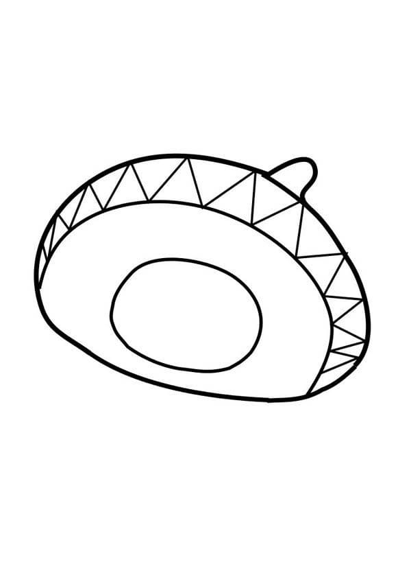 Mexican Hat Sombrero Coloring Page Free Printable Coloring Pages For Kids