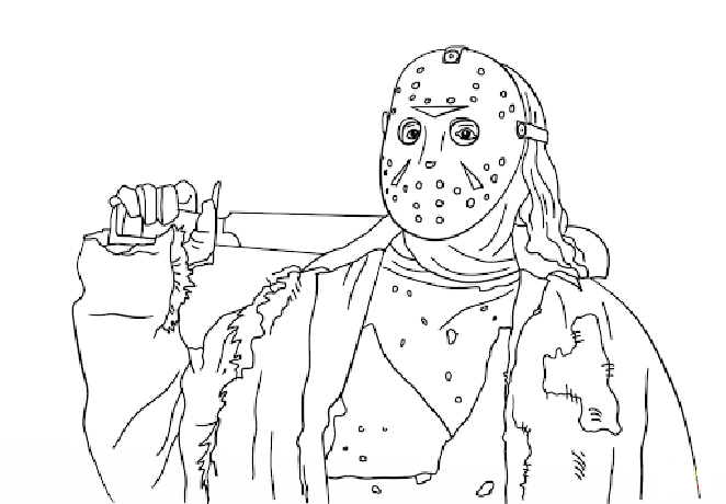 michael myers pages coloring pages