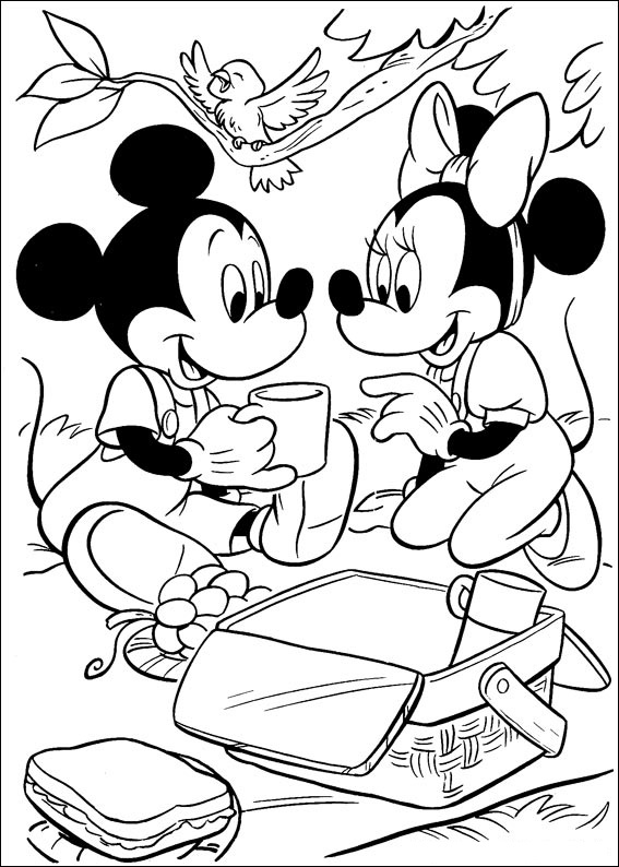 Mickey and Minnie on a Picnic