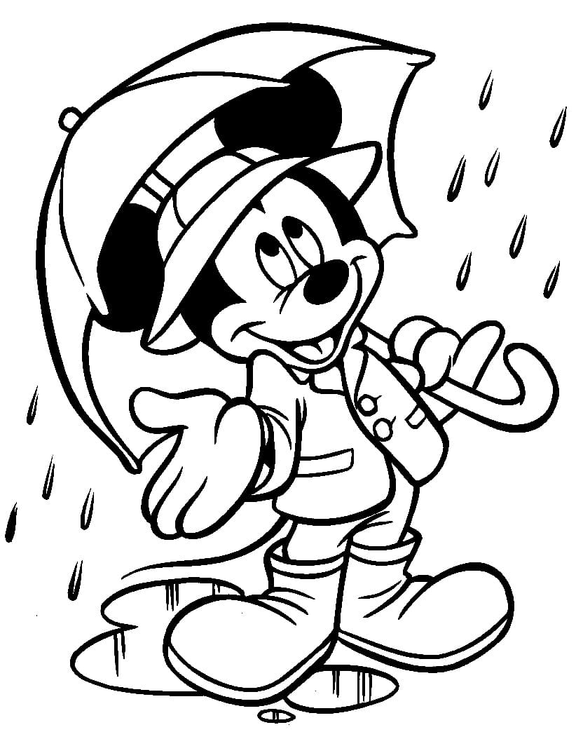 Mickey in Rain