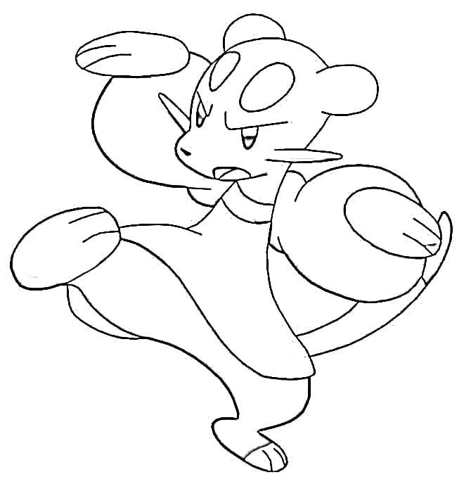 mienfoo coloring page png pokemon