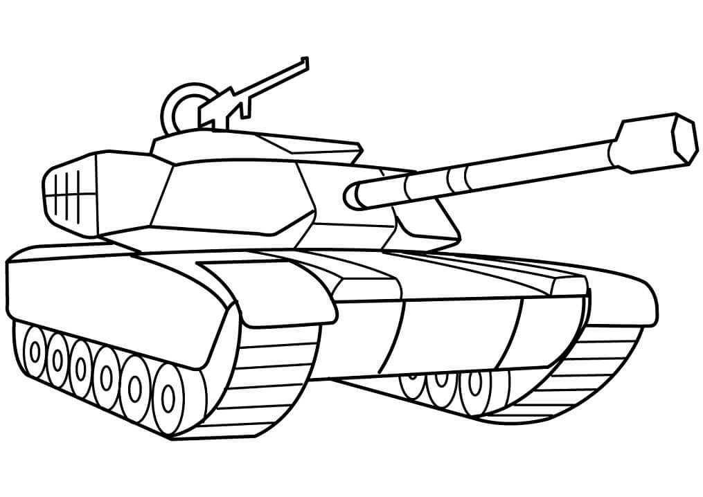 Army Tank Coloring Page - Free Printable Coloring Pages for Kids