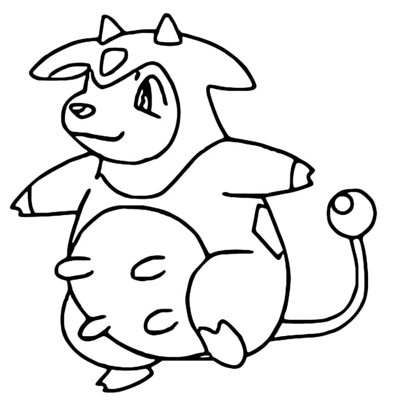 miltank coloring page pdf pokemon