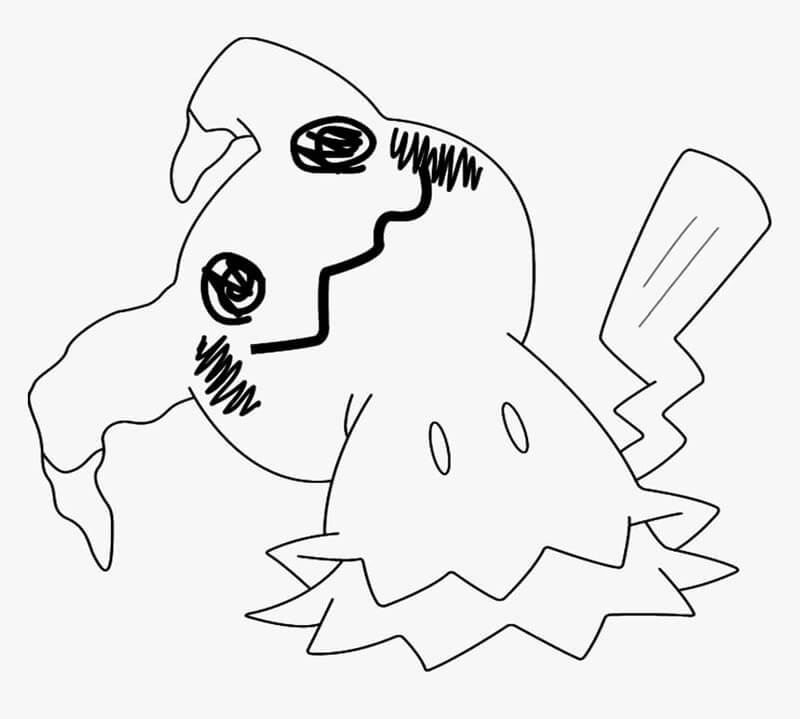 Mimikyu 4 Coloring Page Free Printable Coloring Pages For Kids